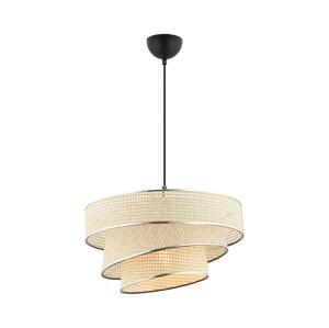 Lustr na lanku COUPER 1xE27/60W/230V krémová/lesklý chrom