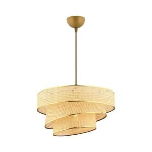 Lustr na lanku COUPER 1xE27/60W/230V béžová/zlatá