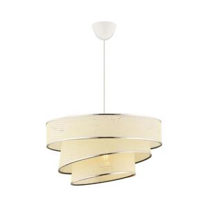 Lustr na lanku COUPER 1xE27/60W/230V bílá/lesklý chrom