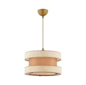 Lustr na lanku HALO 1xE27/60W/230V béžová/krémová