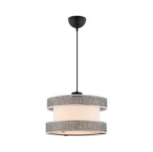 Lustr na lanku HALO 1xE27/60W/230V krémová/šedá