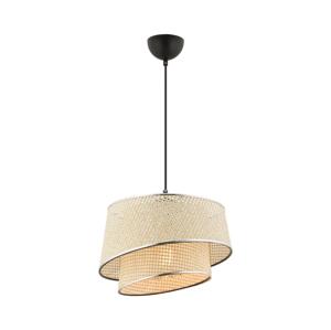 Lustr na lanku BARETTE 1xE27/60W/230V krémová/lesklý chrom