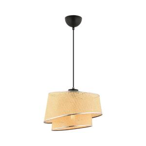 Lustr na lanku BARETTE 1xE27/60W/230V béžová/lesklý chrom
