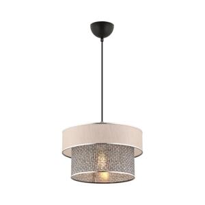 Lustr na lanku ERO 1xE27/60W/230V krémová/šedá