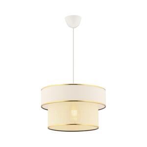 Lustr na lanku ERO 1xE27/60W/230V krémová/zlatá