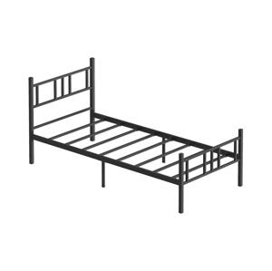 Kovová jednolůžková postel PIRON 90x200 cm černá nosnost 120 kg 837WST1103