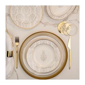 Jídelní sada 68 ks pestrobarevná/kostní porcelán 710KTP3705