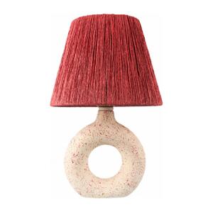 Stolní lampa 1xE27/40W/230V bílá/červená