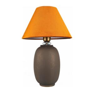 Stolní lampa 1xE27/40W/230V hnědá/oranžová