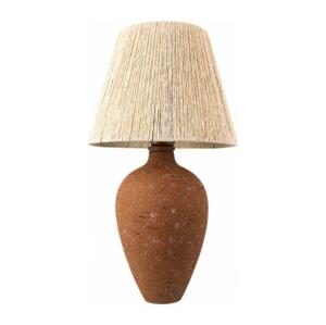 Stolní lampa 1xE27/40W/230V hnědá/krémová
