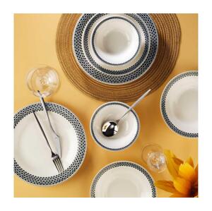 Jídelní sada 12 ks bílá/černá/porcelán 868ARY1137