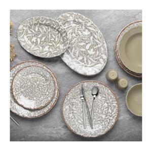 Jídelní sada 29 ks hnědá/zelená/porcelán 868ARY1143