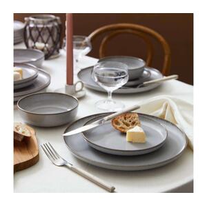 Jídelní sada 24 ks šedá/porcelán 710KTP4514