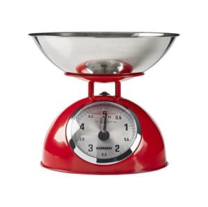 Melissa - Retro kuchyňská váha s mísou červená 16310239
