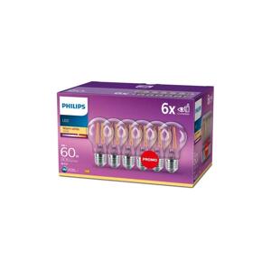 Philips SADA 6x LED Žárovka VINTAGE Philips E27/7W/230V 2700K