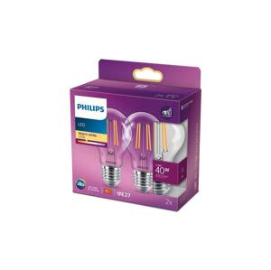 Philips SADA 2x LED Žárovka VINTAGE Philips A60 E27/4,3W/230V 2700K