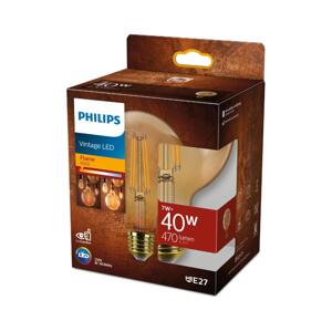 Philips LED Stmívatelná žárovka VINTAGE Philips G95 E27/7W/230V 1800K