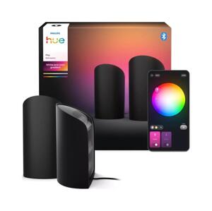 Philips Philips -SADA 2x LED RGBW Stmív. svítidlo Hue PLAY LED/20W/230V 2000–6500K černá