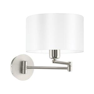 Eglo Eglo 33269 - Nástěnné svítidlo PASTERI 1xE27/60W/230V matný chrom/bílá