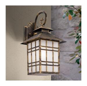 Orion Orion AL 11-1115/1 - Venkovní nást. lampa KIKO 1xE27/11W/230V IP44 bronz/patina