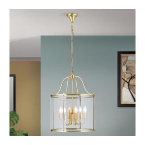 Orion - Lustr na řetězu BRUNO 6xE14/40W/230V pr. 43 cm zlatá HL 6-1678/6 bronze