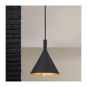 Orion - Lustr na lanku GUNDA 1xE14/40W/230V pr. 16,5 cm černá/zlatá HL 6-1627 schwarz-gold