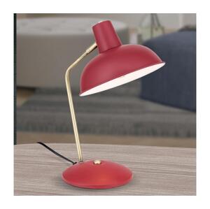 Orion - Stolní lampa FEDRA 1xE14/40W/230V červená/mosaz LA 4-1190 rot/Patina
