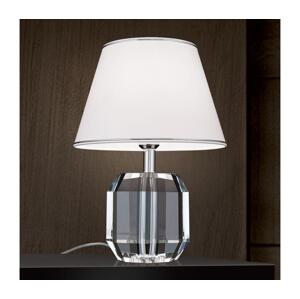 Orion Orion LA 4-1208-Křišťálová stolní lampa ALEXIS 1xE27/60W/230V bílá/l. chrom/čirá