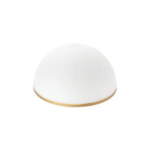 Orion Náhradní sklo k lustru a stojací lampě OLD LAMP E27 pr. 30 cm bílá/zlatá