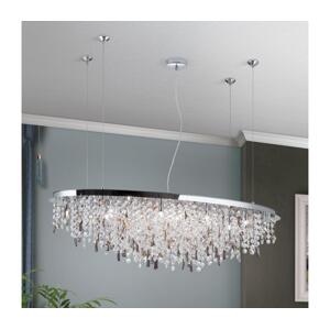 Orion Orion - Křišťálový lustr na lanku CRYSTALRIVER 21xG9/40W/230V lesklý chrom
