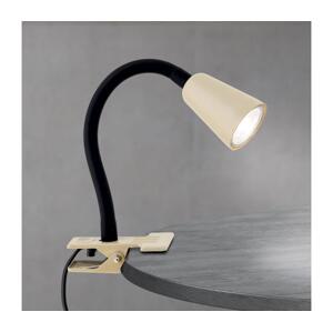 Orion - Flexibilní stolní lampa s klipem DOTTY 1xGU10/10W/230V béžová/černá LA 4-1232/1 khaki