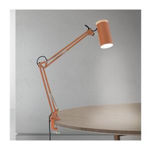 Orion - Stolní lampa s klipem GILI 1xE27/40W/230V cihlová LA 4-1236 korallenrot