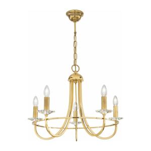 Kolarz Kolarz 330.85.8C - Křišťálový lustr na řetězu IMPERIAL 5xE14/60W/230V zlatá