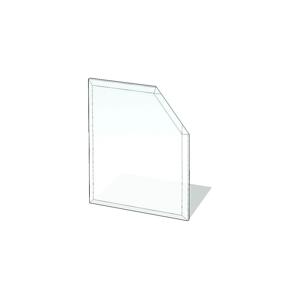 Lienbacher Sklo pod kamna 1100x1100x8 mm zkosený čtverec