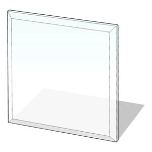 Lienbacher Sklo pod kamna 800x800x8 mm čtverec