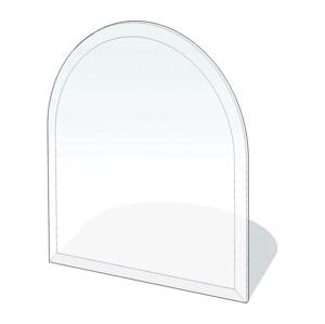 Lienbacher Sklo pod kamna 1100x1000x8 mm půloblouk
