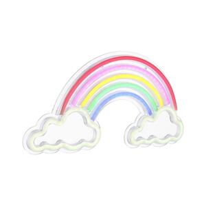 Globo Globo 28056 - LED Neonová nástěnná dekorace RAINY LED/3W/USB duha