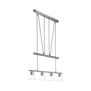 LED Lustr na lanku MATTES 4xE14/4W/230V 3000K lesklý chrom