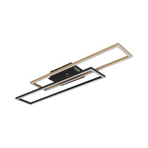Globo Globo 67208-30G -LED Stropní svítidlo DAKARI 30W/230V 3000K 60x80 cm černá/zlatá