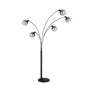 Globo Globo 58228NBS - Stojací lampa SEYMOUR 5xE27/40W/230V kouřová