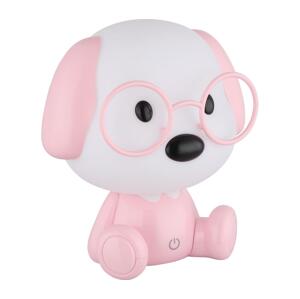 Globo Globo 21761P - LED Stm. nab. dětská noční lampička PUPPY 1W/5V 500 mAh růžová