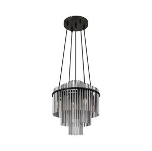 Globo Globo 15698H2 - Lustr na lanku GORLEY 5xE14/40W/230V černá