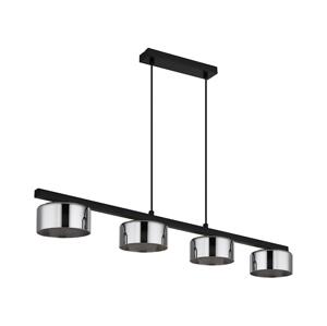 Globo Globo 16055-4HS - LED Lustr na lanku HIGGINS 4xGX53/6W/230V kouřová/černá