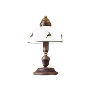 Kolarz Kolarz 731.73.100 - Stolní lampa NONNA 1xE27/75W/230V hnědá/jeleni zelená