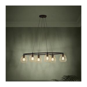 Eglo Eglo 390092 - Lustr na lanku JAZMINIA 6xE27/40W/230V černá/zlatá