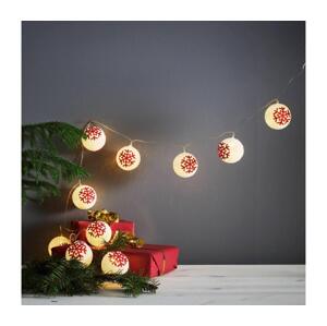 Eglo Eglo 411113 - LED Vánoční řetěz ORNAMENT 10xLED/3xAA 1,35m teplá bílá