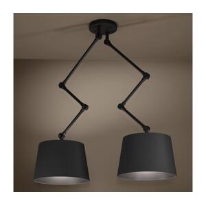 Eglo Eglo 390113 - Lustr na tyči PISTUNIO 2xE27/40W/230V černá