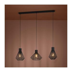 Eglo Eglo 390125 - Lustr na lanku BASIDANO 3xE27/40W/230V černá