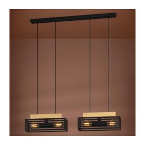 Eglo Eglo 390164 - Lustr na lanku CIDRAZ 4xE27/40W/230V černá/hnědá