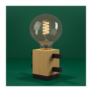 Eglo Eglo 390193 - Stolní lampa LEVANTARA 1xE27/40W/230V černá/hnědá
